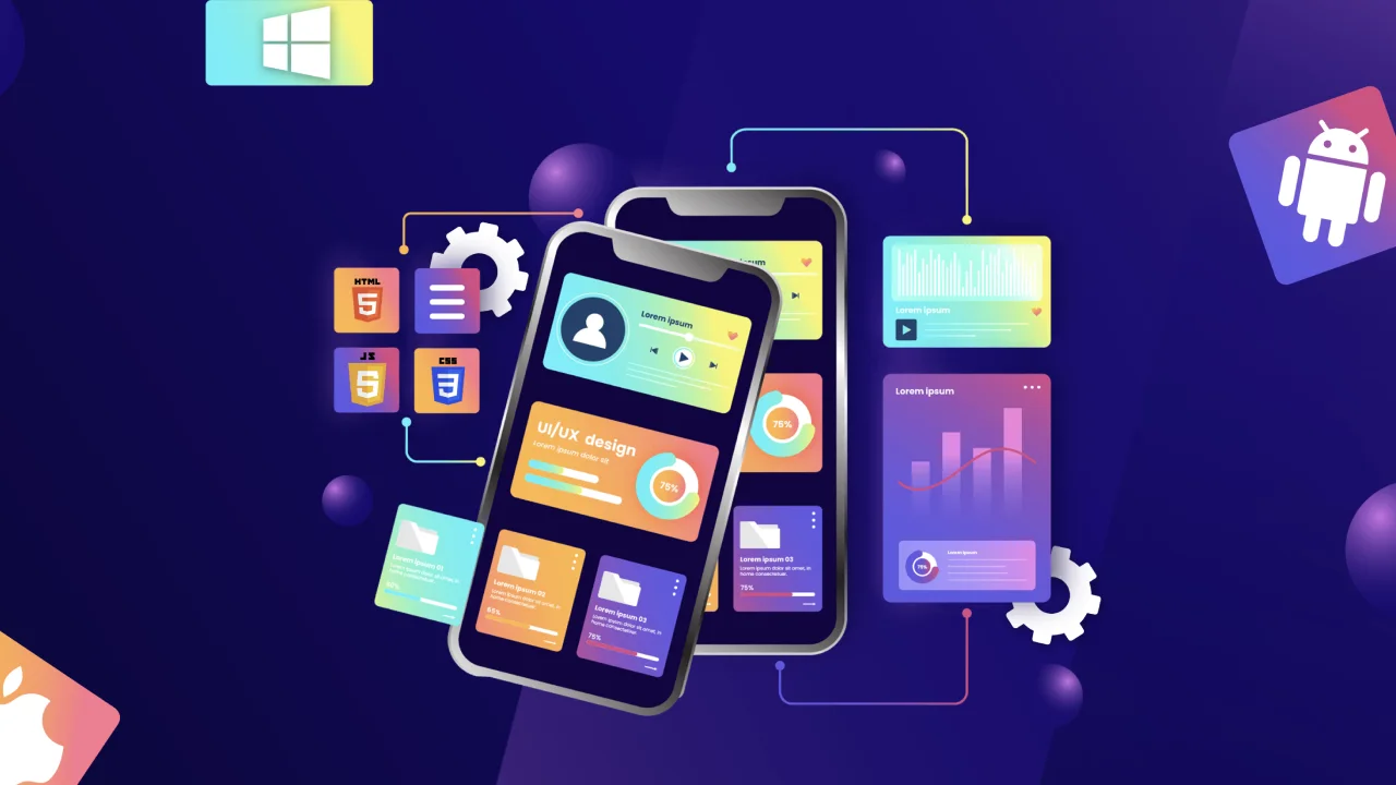 Website development illustration