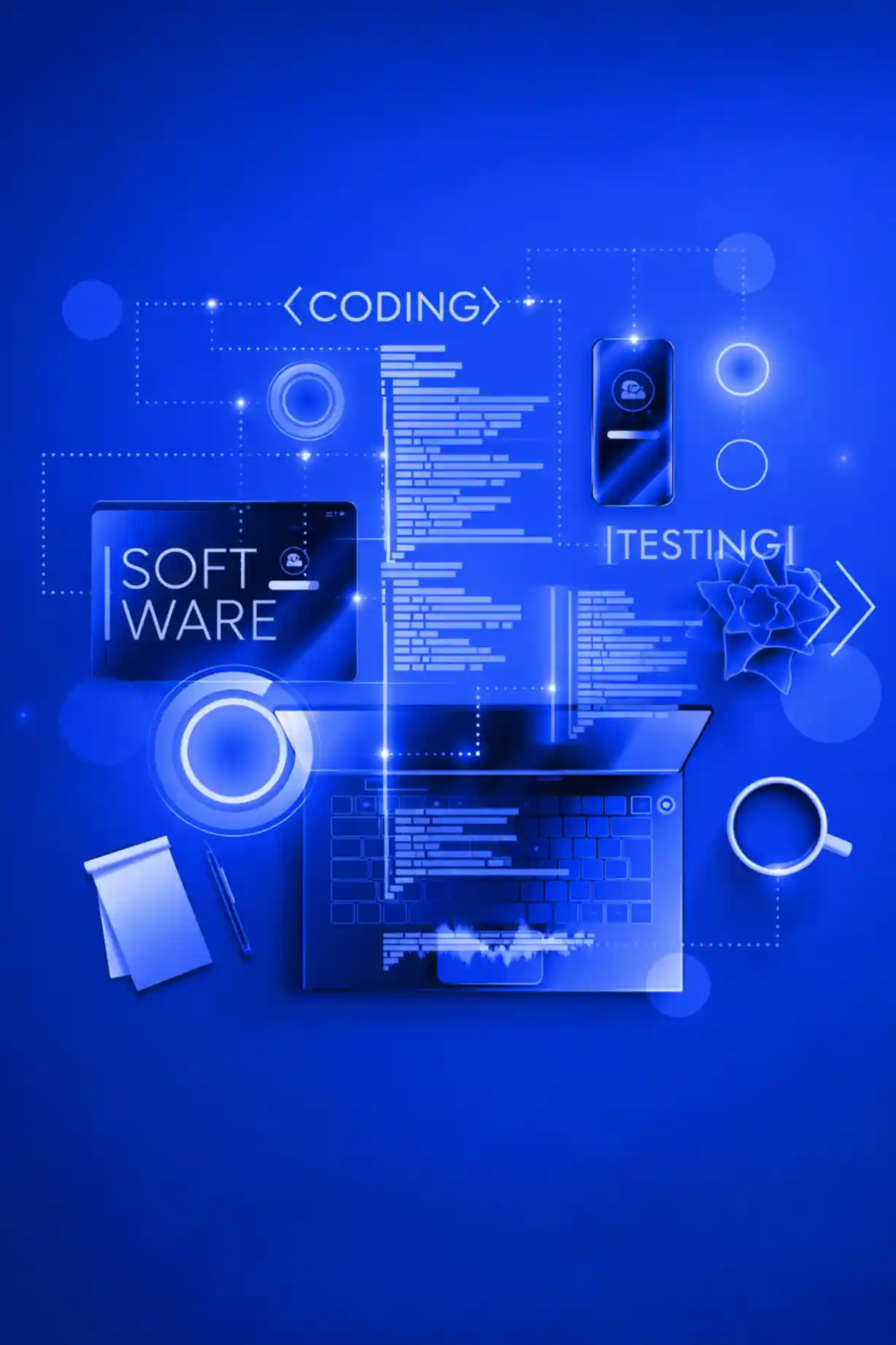 Website development illustration